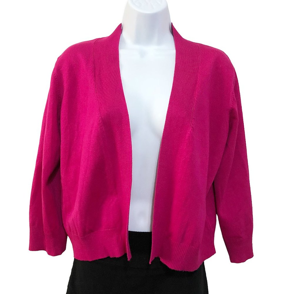 Cielo Fuchsia Open-Front Cardigan
